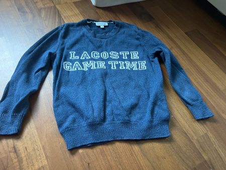 Lacoste Pullover Jungen Gr. 104 blau warm Herbst