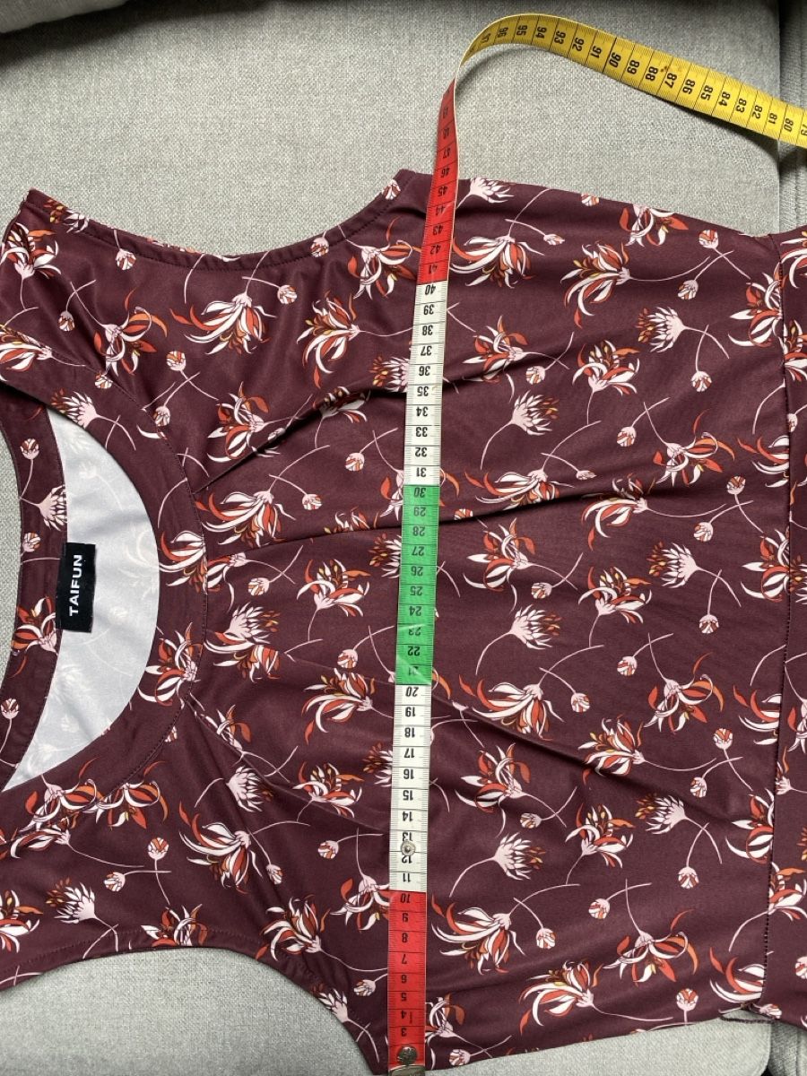 Taifun Kleider: Taifun Kleid mit Blumenmuster, ca. 40 mit Elastan – Gebraucht aus Homberg b. Thun von Homata 4