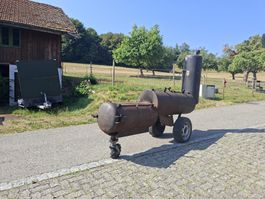 Smoker Grill Anhänger BBQ smoker, Eigenbau