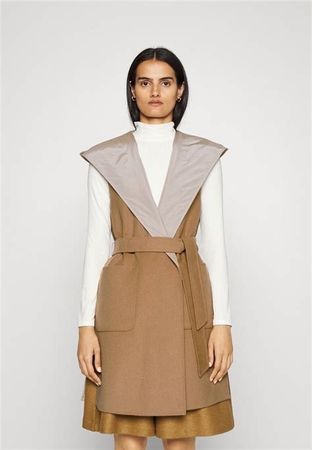 WEEKEND MaxMara Ornati Weste Coat Camel Gr 34