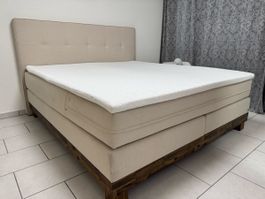 Hasena Boxspringbett mit Holzfuss, neuwertig! 180x200cm