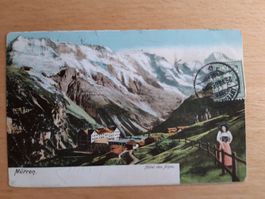 Alte Ansichtskarte Mürren, Hotel des Alpes, 1905, Top!