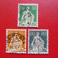 1940, 113y-141y (Kreidepapier) mit Vollstempeln, Kat: 850.-+