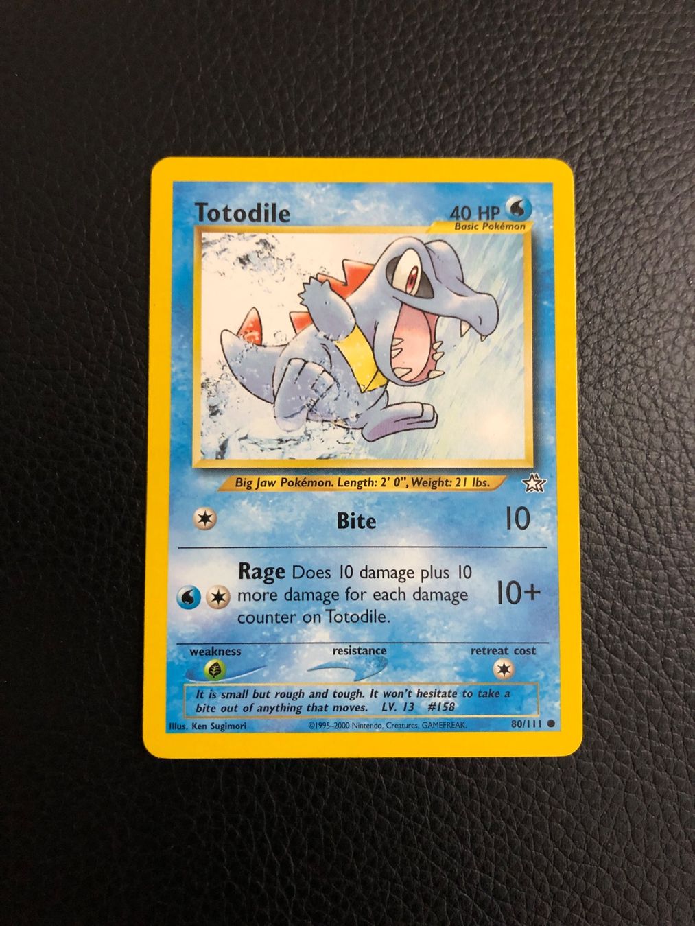 Pokémon Carte collezionabili: Neo Genesis Totodile 80/111 Ab 1 – Usato da Paradiso venduto da Pkmn10