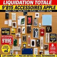 Liquidation Stock 9’815 Accessoires pour Apple + Site E-com