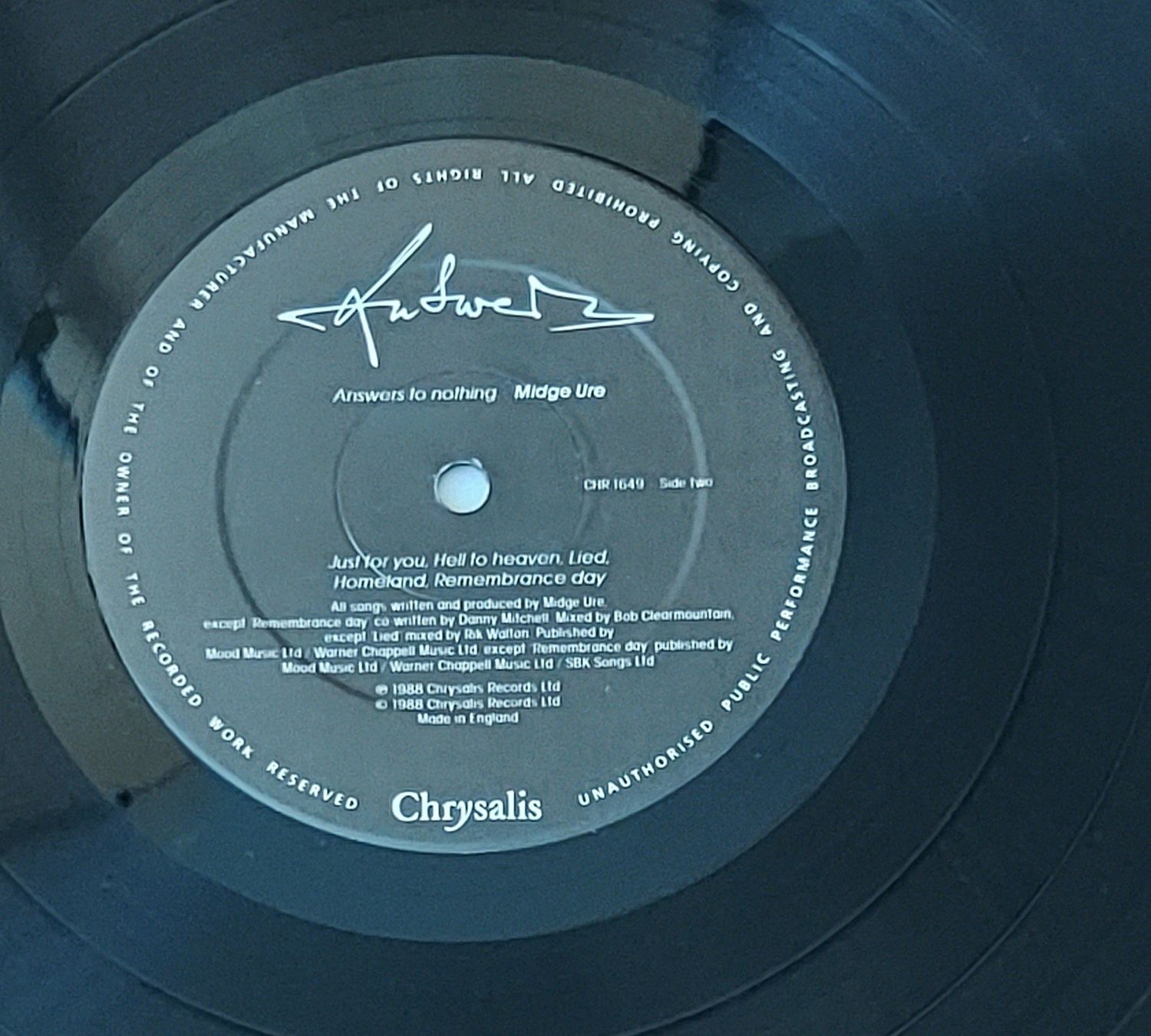 Vinyles: LP - MIDGE URE - ANSWERS – D'occasion à Steckborn par Quo7 2