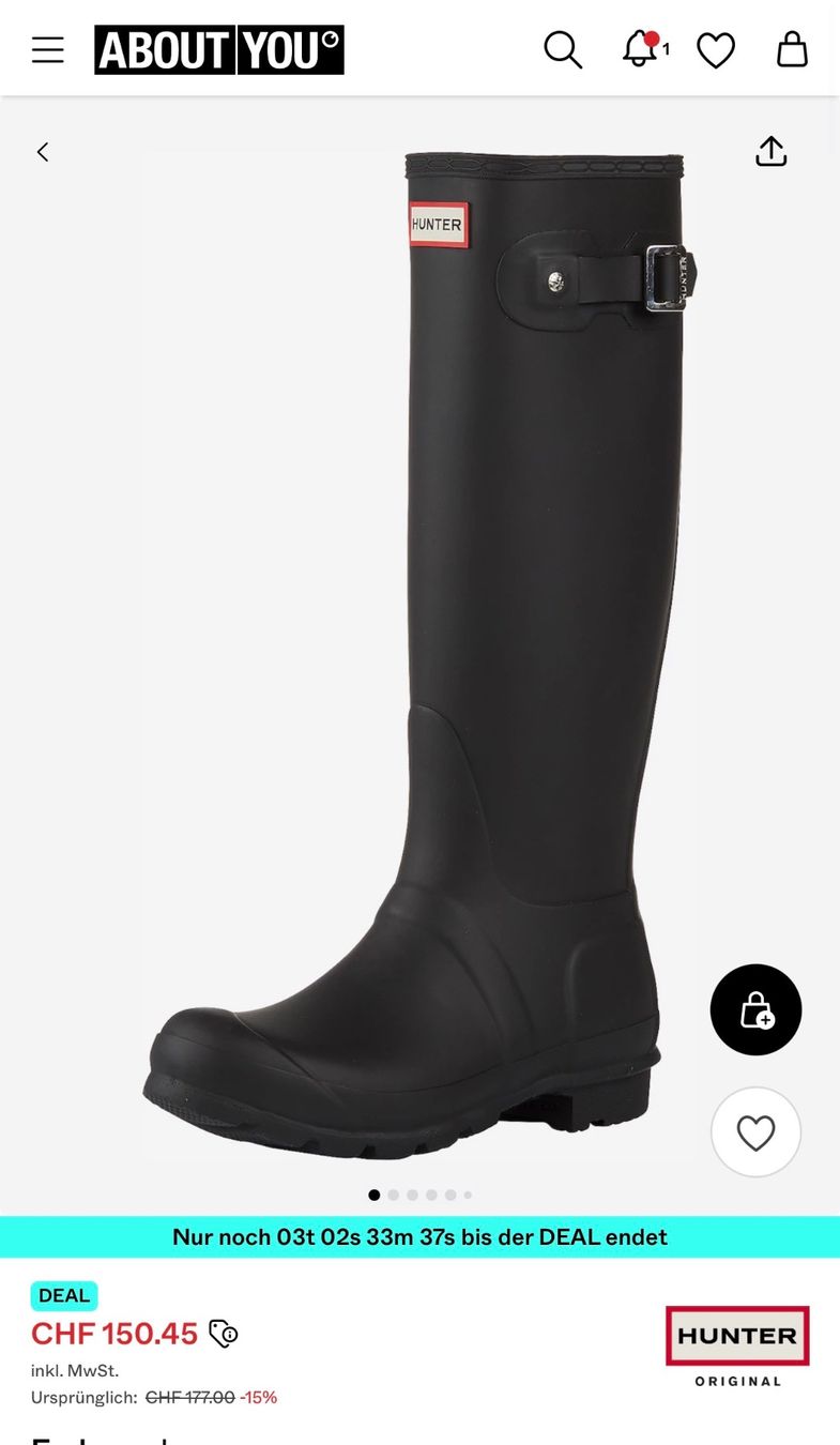 Hunter Damenschuhe: HUNTER Gummistiefel dunkelblau – Gebraucht aus Schlieren von ana_ribeiro19 7
