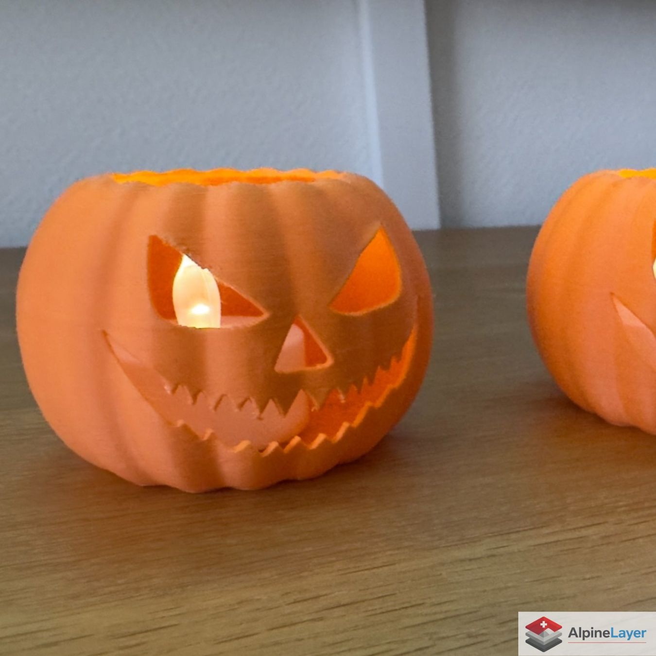 Tutte le decorazioni: Scary Face Halloween Pumpkin 3D Printed Decor Orange – Nuovo (secondo la descrizione) da Losone venduto da AlpineLayer 1