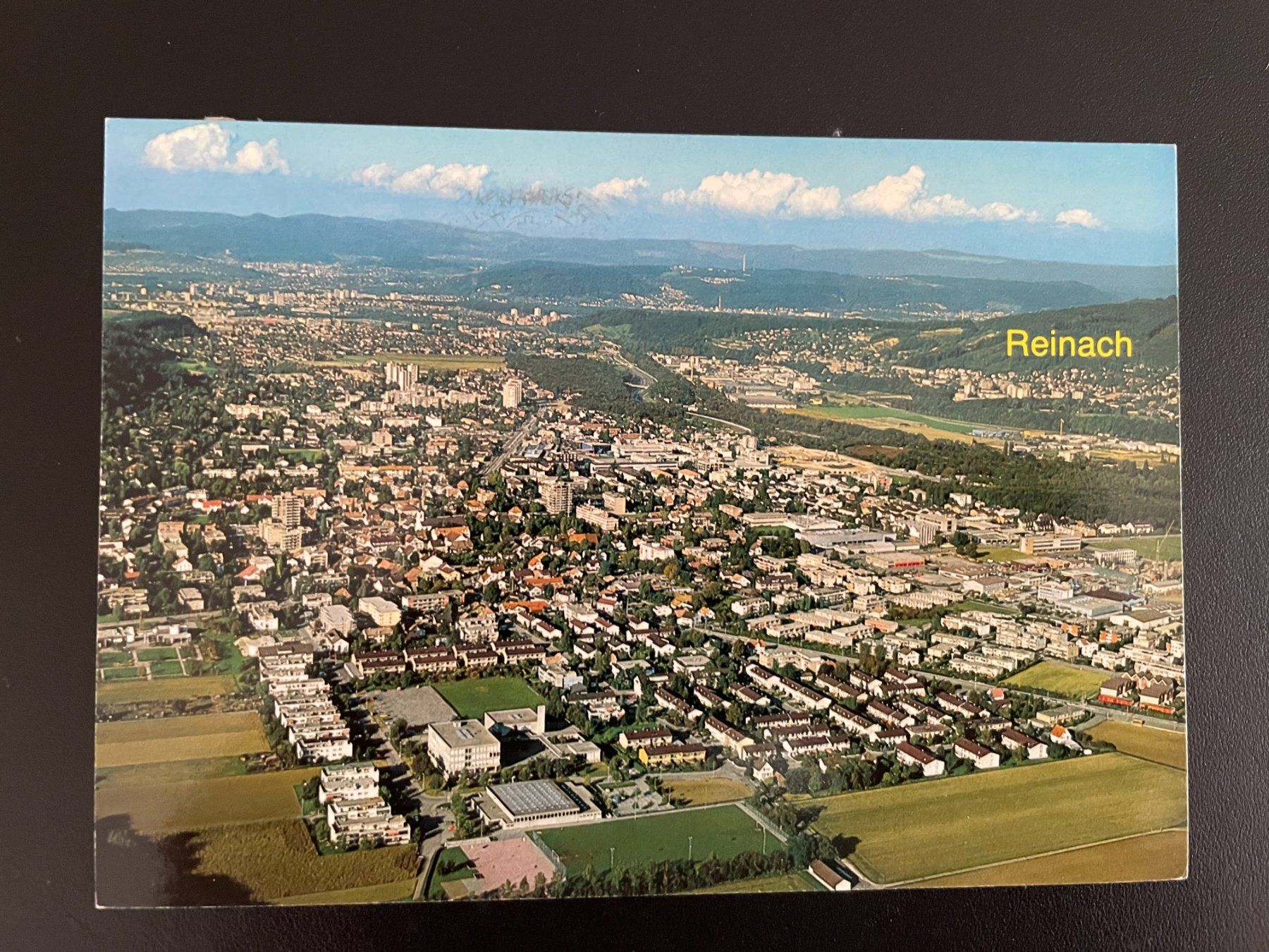 Cartoline postali: AK BL Reinach, Flugaufnahme – Usato da Thal venduto da Danny82