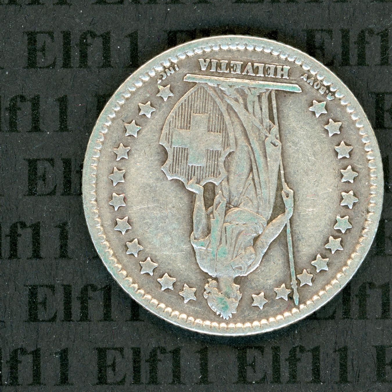 Tutti le monete: CHF___1.00 1910 -vz 1 Franken – Usato da Widnau venduto da Elf11 1