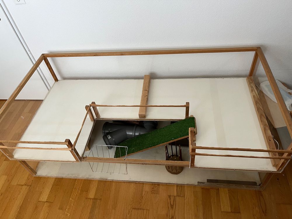 Hamsterkäfig Plattform Mit Leiter - Kletter-Spielzeug Für Nager Aus Sicherem Kunststoff