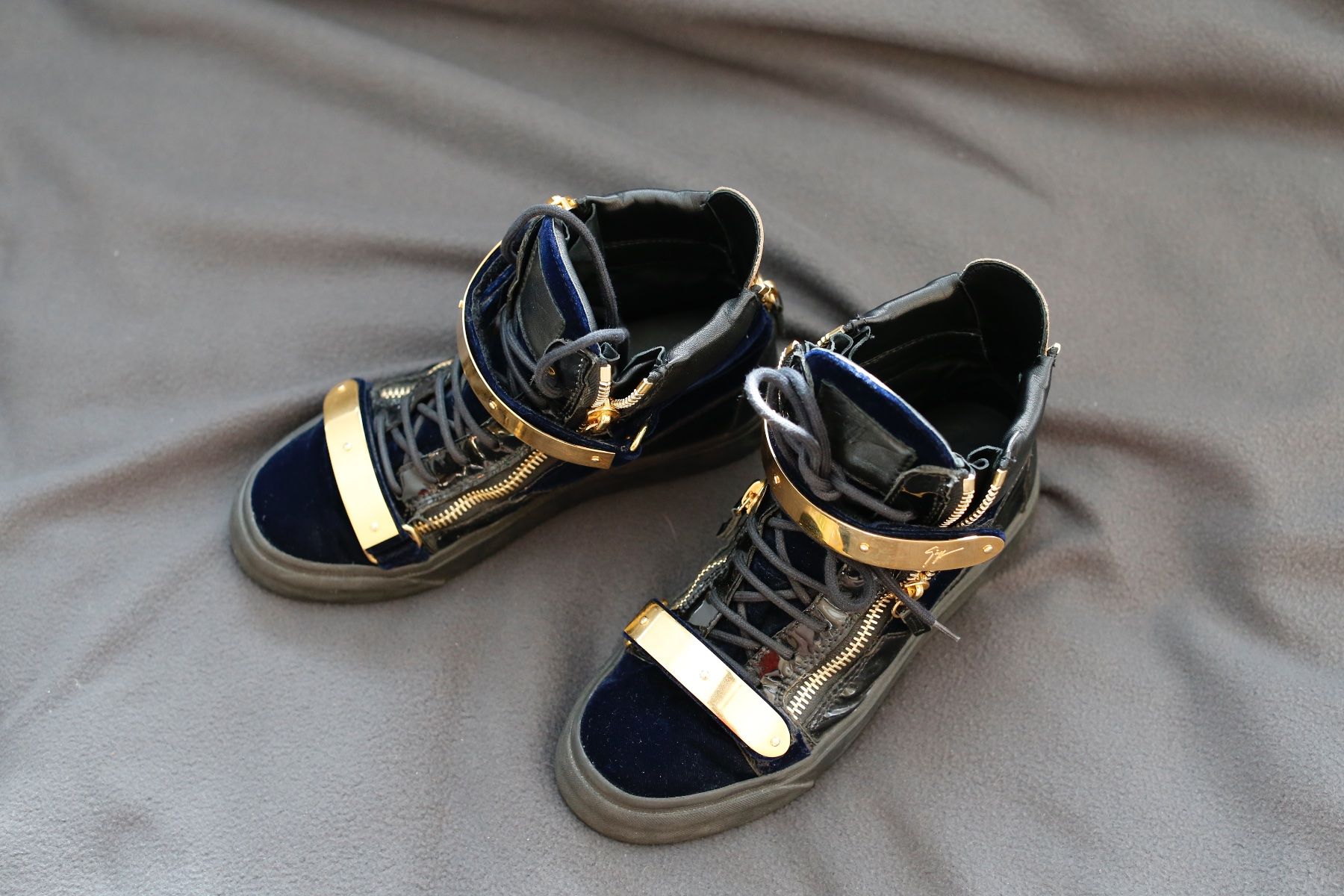 Herrenschuhe: Luxus Sneaker Giuseppe Zanotti Blau/ Golden Grösse 38 – Gebraucht aus Horw von dar_ddz9 3
