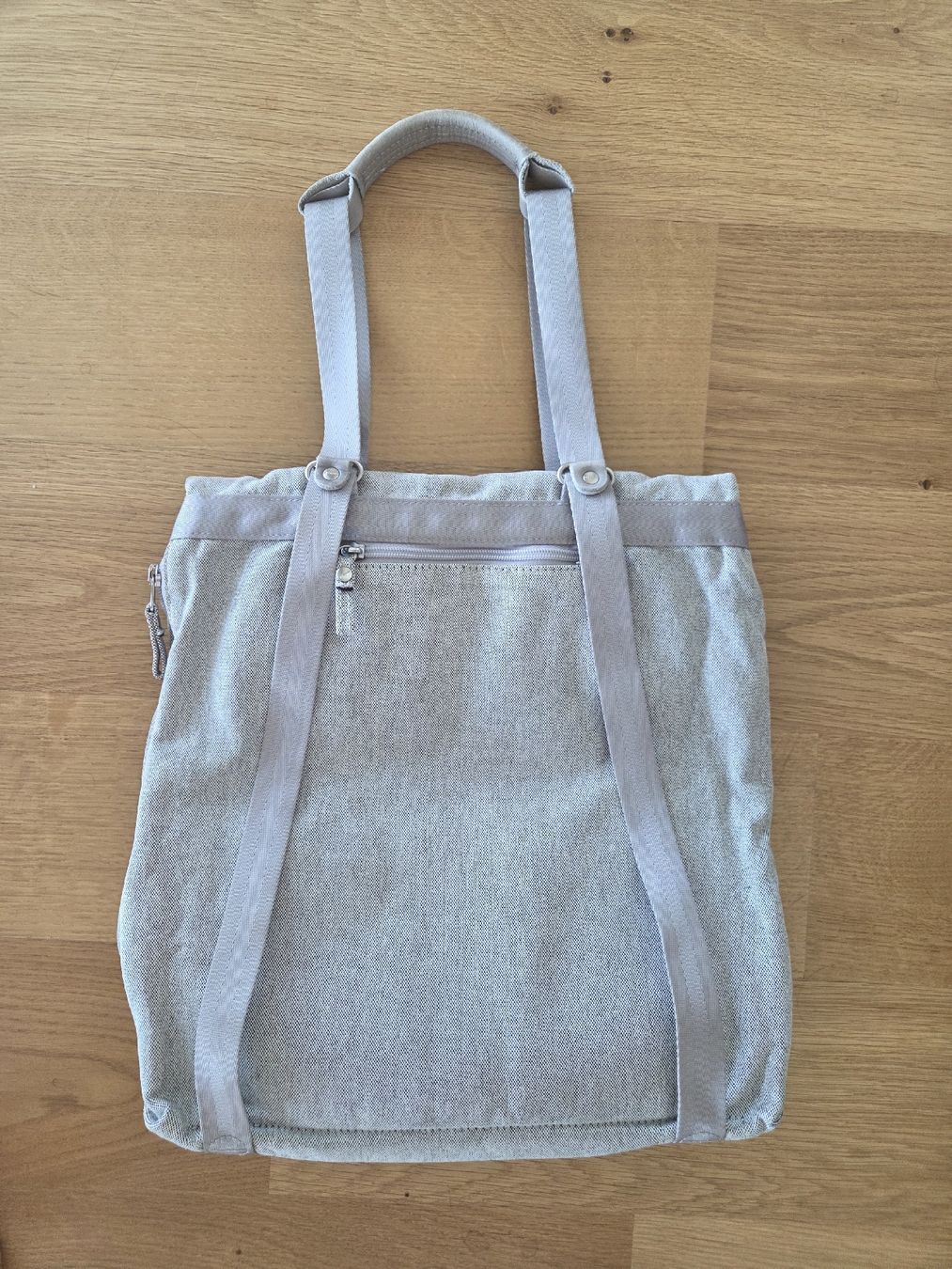 Qwstion Borse: Qwstion Umhängetasche/Rucksack hellgrau Canvas Leder – Usato da Villars-sur-Glâne venduto da richardette 6
