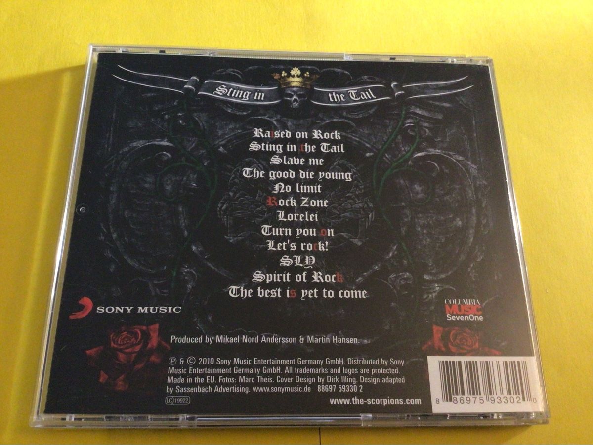 CD: Scorpions - Sting in the Tail CD Album 2010 – Usato da Steinach venduto da Quarkie 2