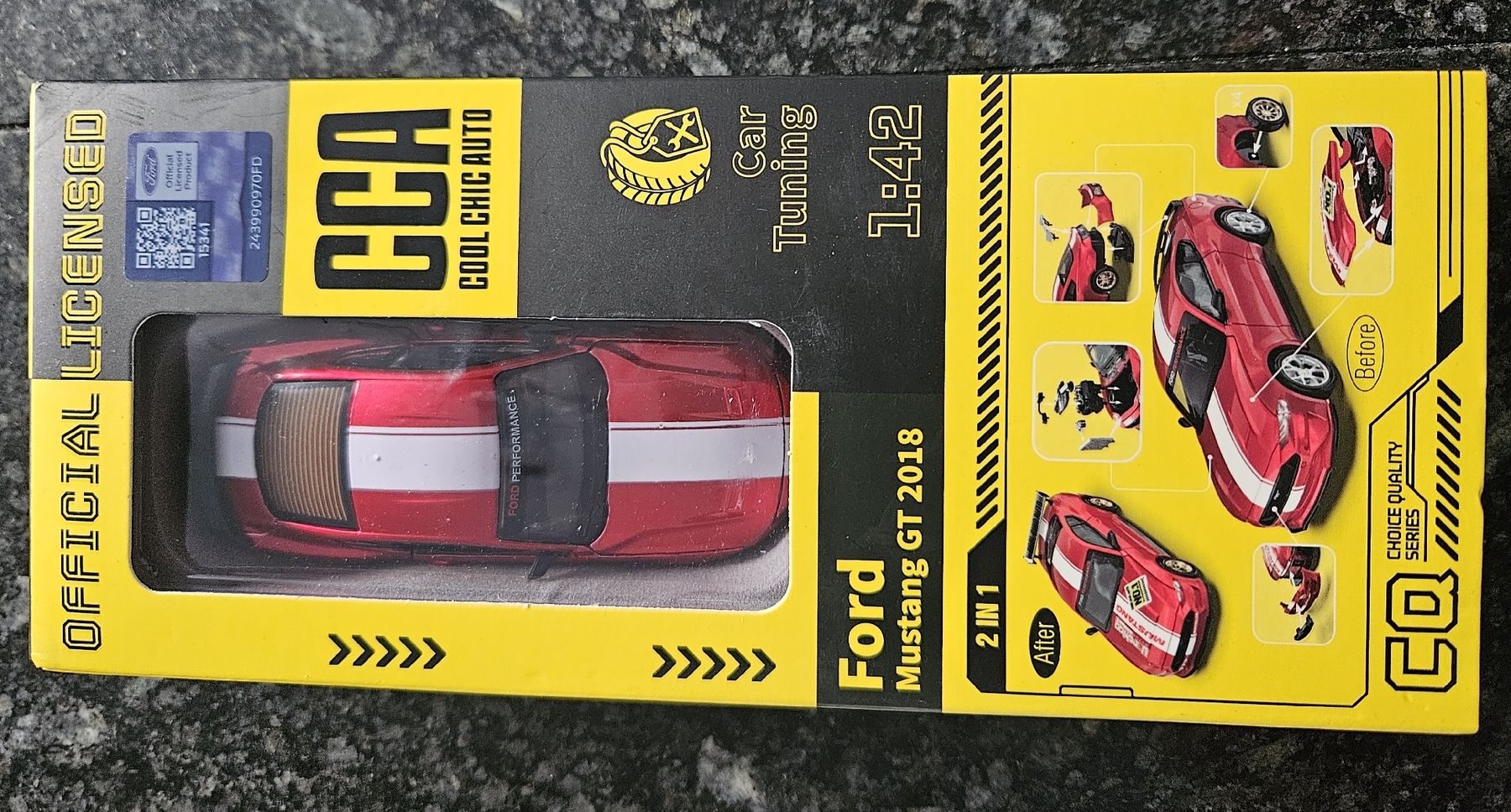 Ford Modellini d'auto: Ford Mustang GT 1:42 – Nuovo e nell'imballaggio originale da Kaiseraugst venduto da Carkos 4