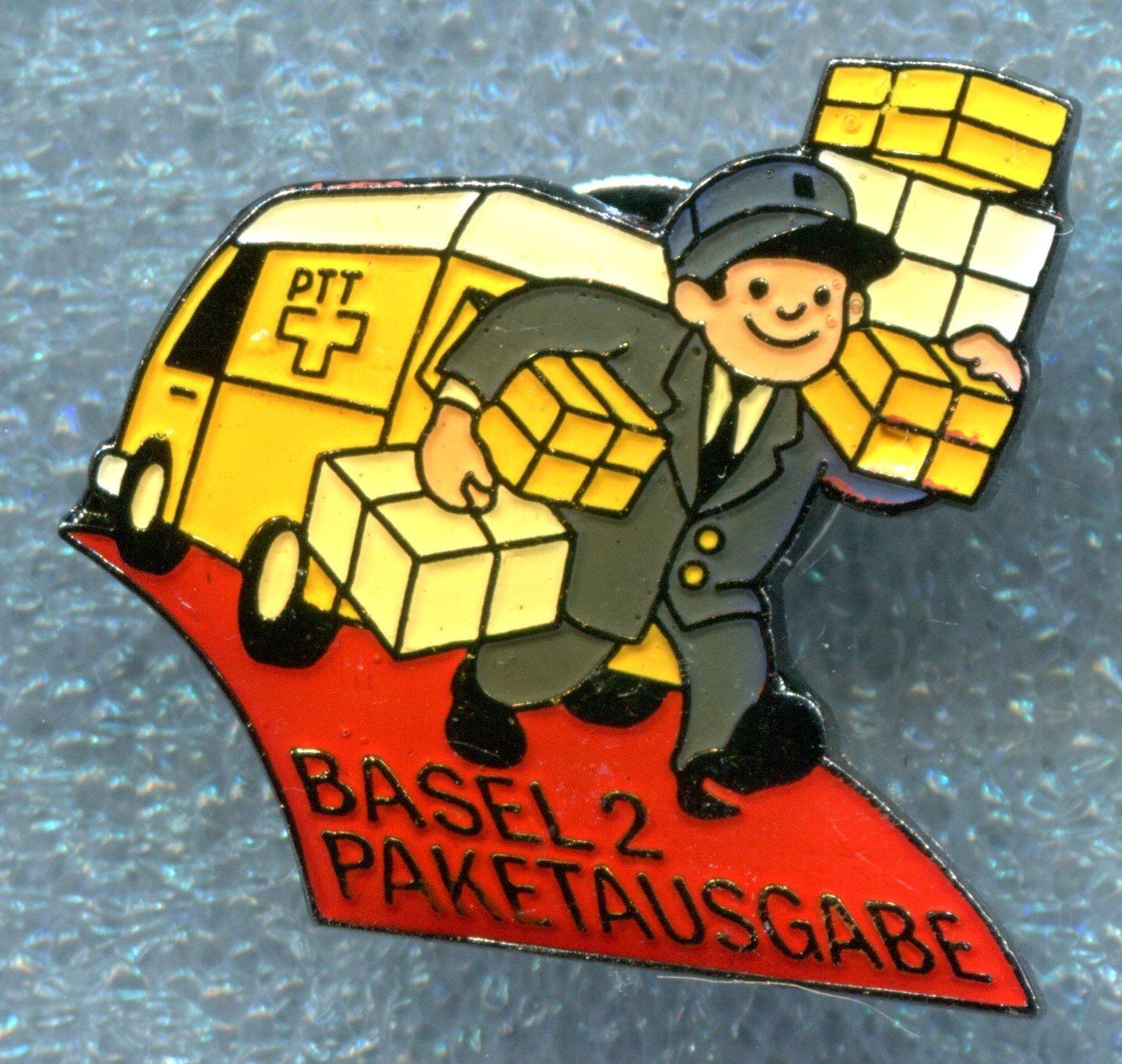 Placchette & Badge: PTT  PACKETAUSGABE  BASEL 2 – Usato da Winterthur venduto da Sammleroase