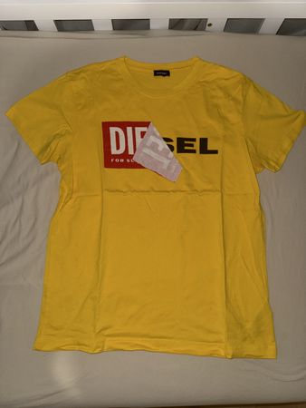T-shirt Diesel jaune et rouge L