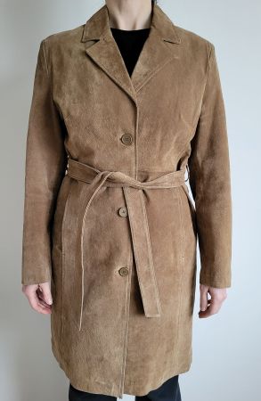 Wildleder Mantel / Trench von Camaieu Gr. 38/40