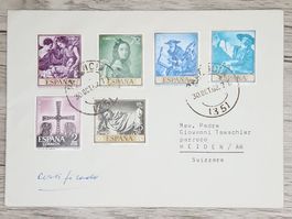 CL06 Enveloppe + Timbre Espagne 1962