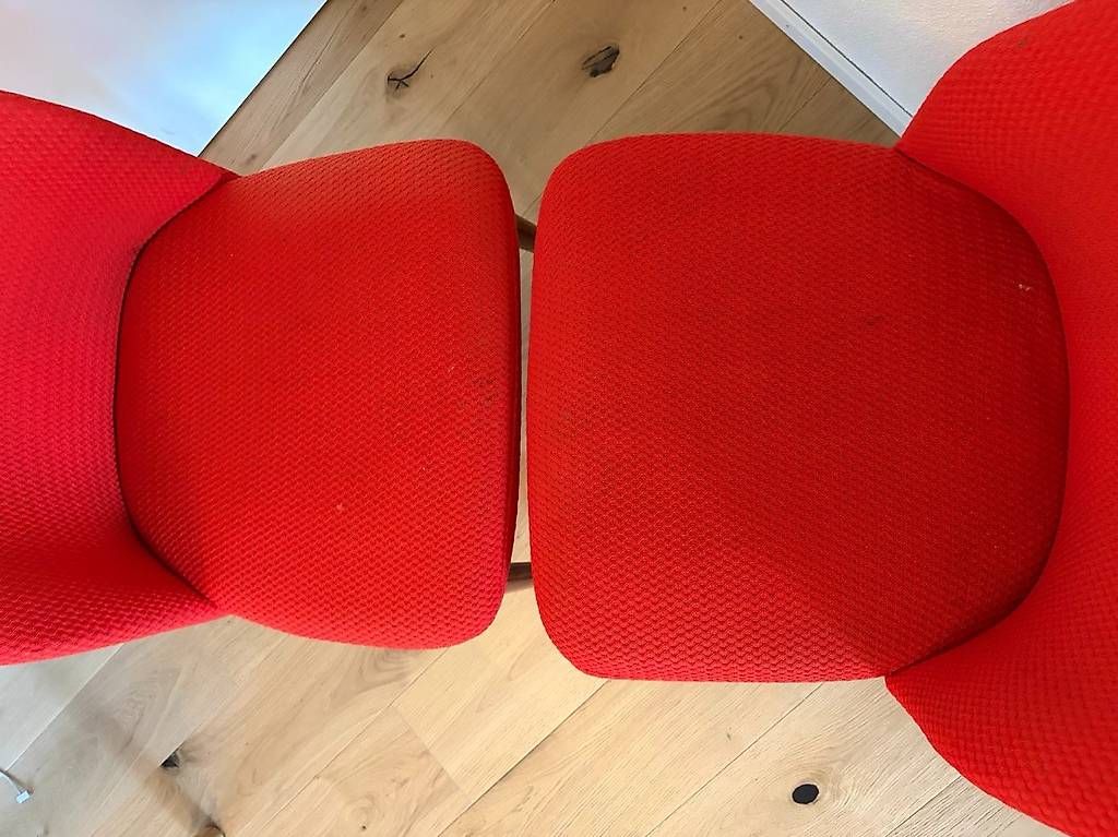 Poltrone: Paar Sessel im Midcentury-Stil rot – Usato da Winterthur venduto da sto_n6lj 2