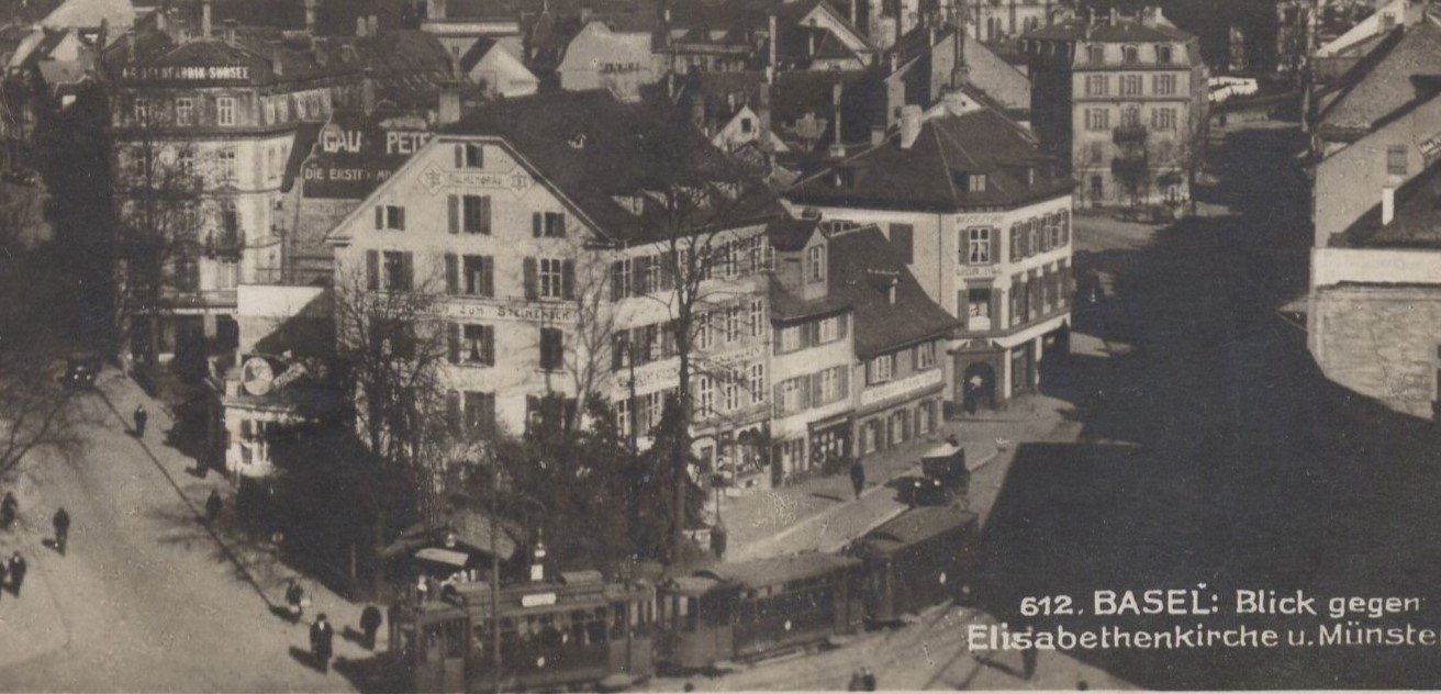 Cartoline postali: Basel;  Restaurant STEINECK - Tram - Oldtimer – Usato da Aarau venduto da kufi44 1