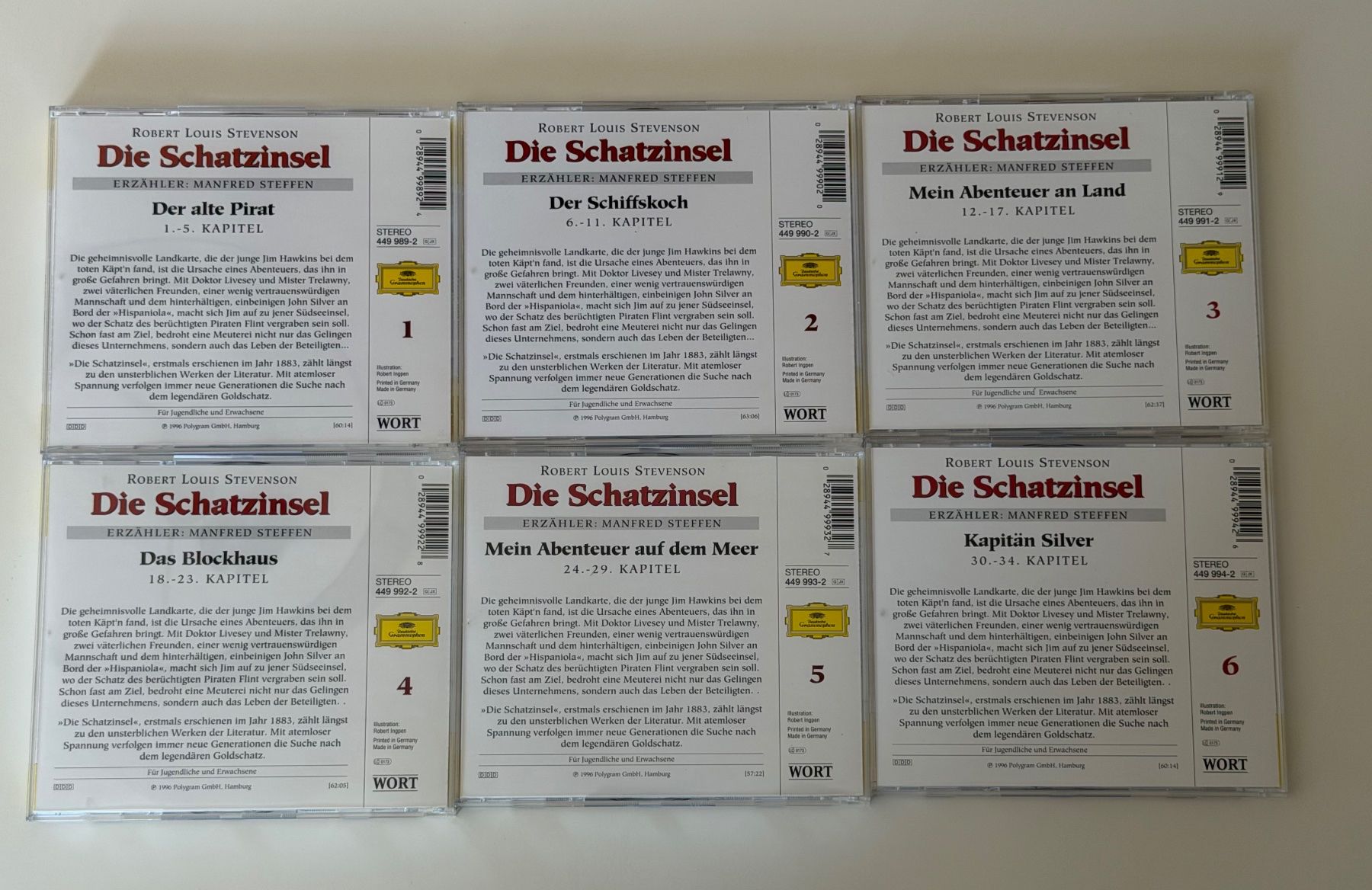 Hörbücher: Robert Louis Stevenson: Die Schatzinsel 6 Disc Set Schuber – Neu (gemäss Beschreibung) aus Altstätten SG von sheamus 5