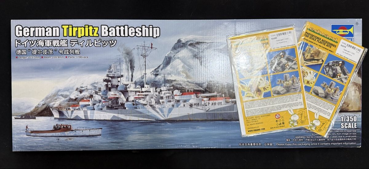 Modellbausätze & Standmodelle: Tirpitz 1/350 Trumpeter + Eduard – Neu (gemäss Beschreibung) aus St-Barthélemy VD von gor_7wsv