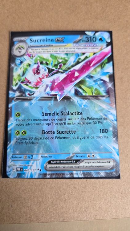 Carte Pokémon Téracristal Sucreine ex FA 220/182 - EV04 Faille paradoxe