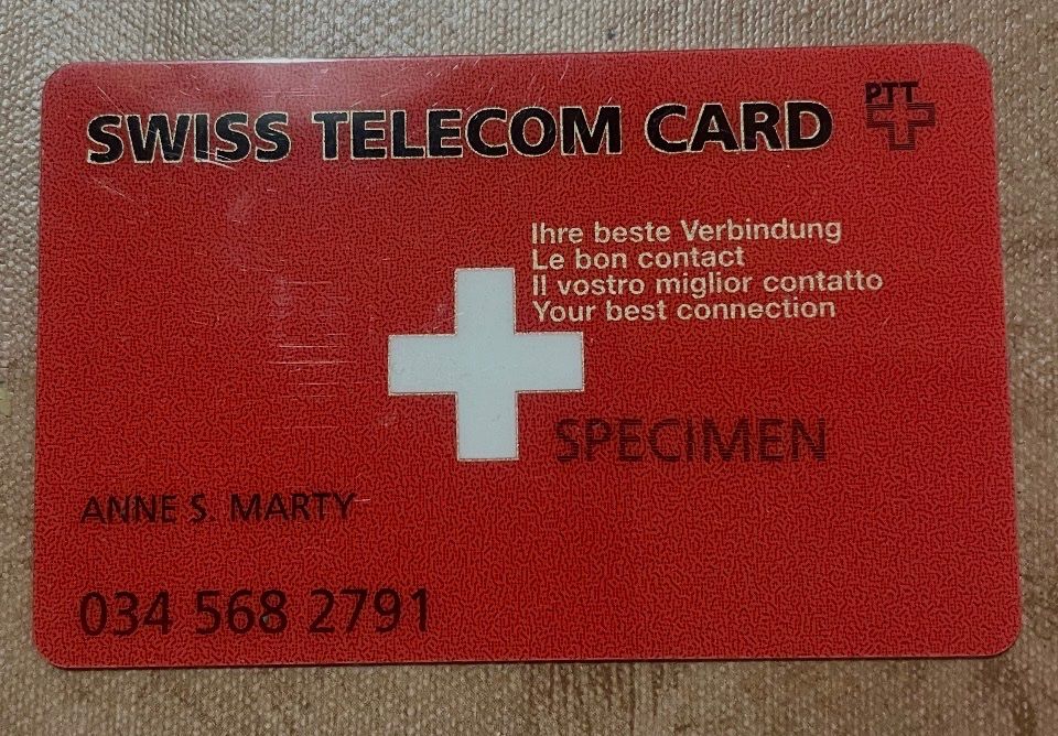 Schede telefoniche: Seltene Int. SWISS TELECOM CARD – Usato da Tschiertschen venduto da spr_wj76