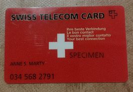 Seltene Int. SWISS TELECOM CARD