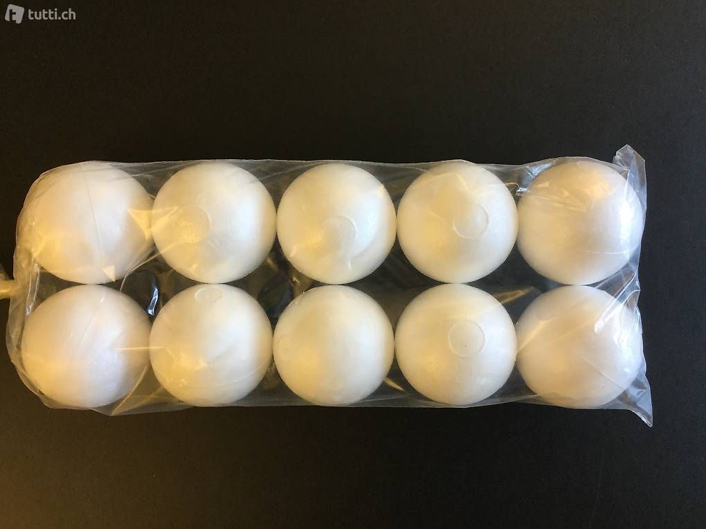 Kit bricolage: 10 Styroporkugeln Styroporbälle 8 cm Durchmesser – Nuovo e nell'imballaggio originale da Kriens venduto da silo03