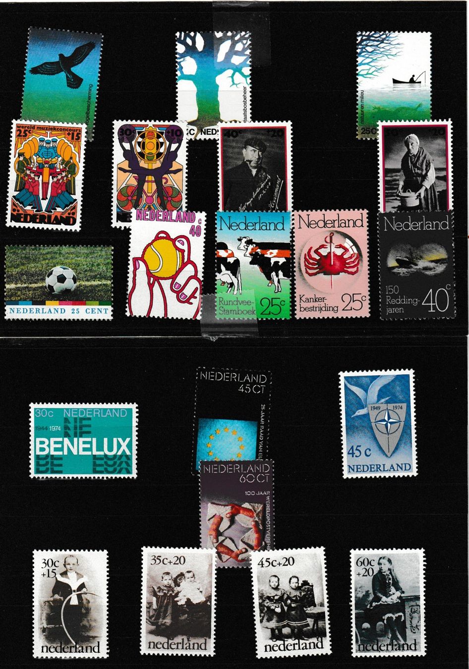 Alle Briefmarken: Niederlande 1974 komplett postfrisch ** – Neu (gemäss Beschreibung) aus St Gallen von Stampsalshobby