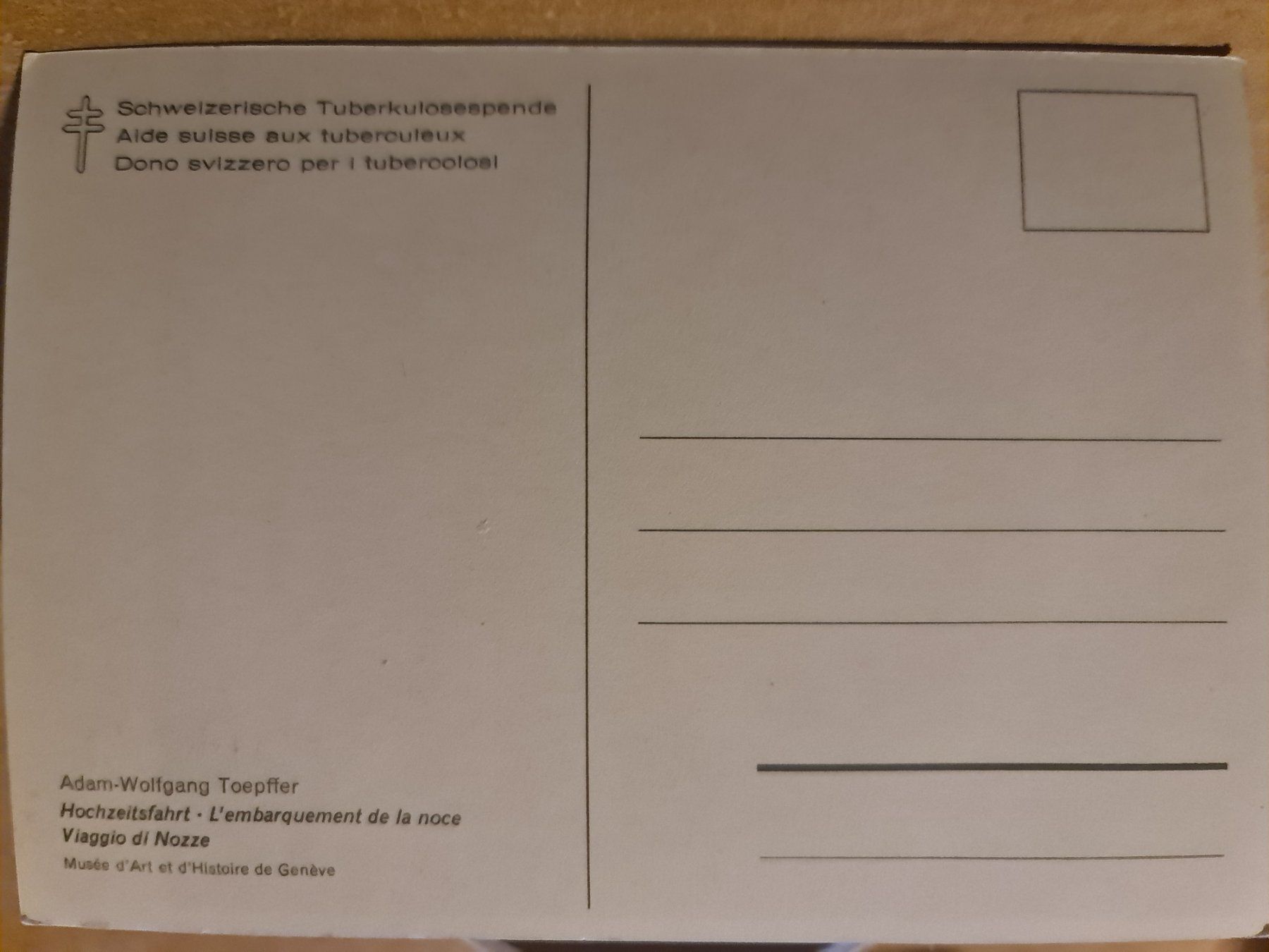 Cartoline postali: Ansichtskarte Kunst Adam-Wolfgang Toepffer: Hochzeitsfahrt – Nuovo (secondo la descrizione) da Dintikon venduto da Vexi 1