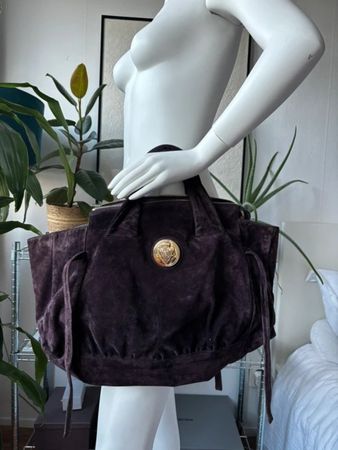 Gucci - Hysteria Purple Suede Handbag Preloved