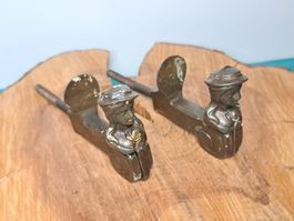 2 antike Jalousie Rückhalter, Gusseisen (LOT2911#FBS2)