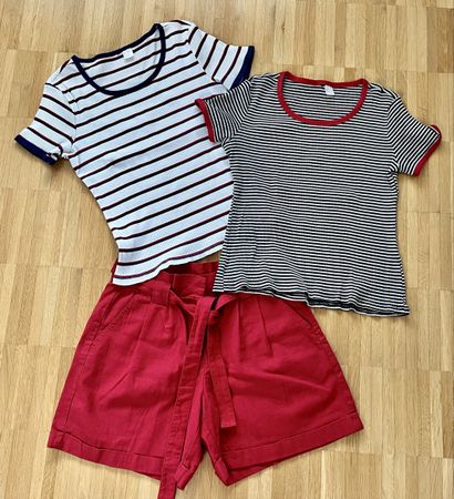 Leinenshorts und T-Shirts S/36