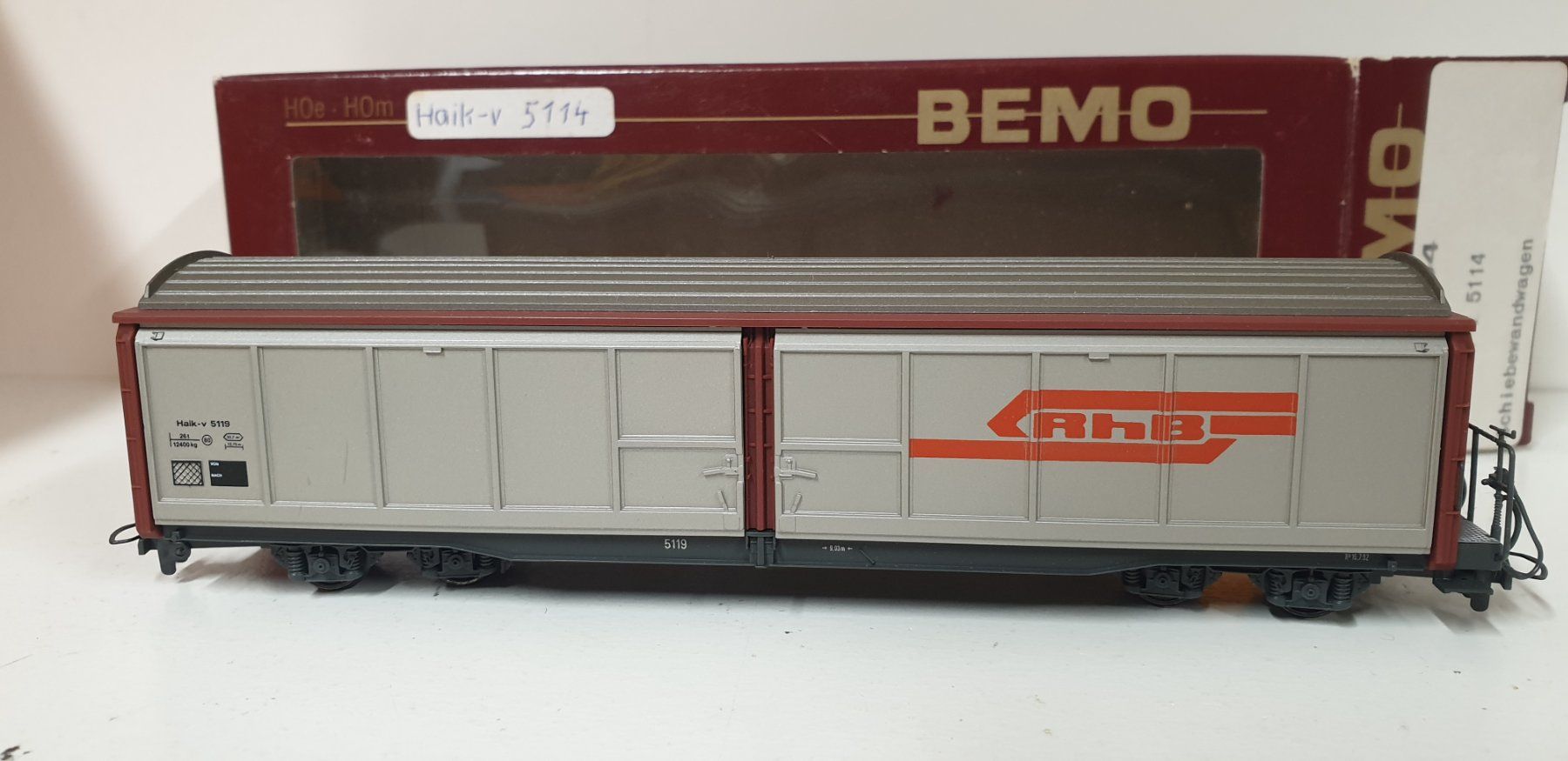 Bemo Modellini di ferrovie: Bemo RhB Schiebewandwagen 2278 104 – Usato da Geroldswil venduto da TopTrain54