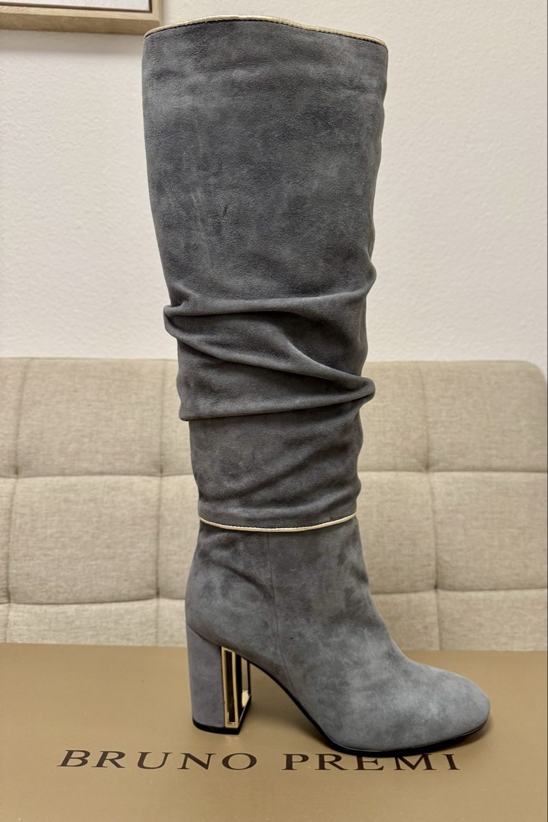 Scarpe da donna: Bruno Premi Grey Knee High Boots - (38) – Nuovo (secondo la descrizione) da Meilen venduto da gpiperuk 8