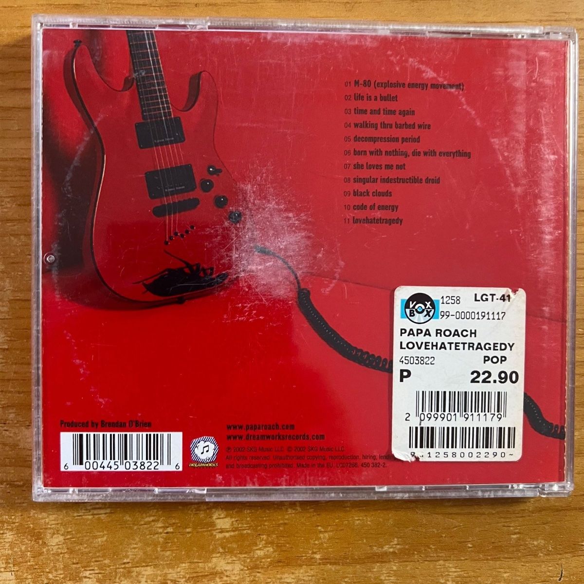 CDs: Papa Roach - Lovehatetragedy / CD - 1. EU-Press. 2002 – Gebraucht aus Gais von soundcave57 1