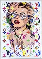 Death NYC Ltd Ed Pop Art Druck " Vuitton Marilyn Monroe