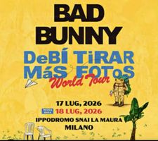 3 Tickets Bad Bunny World Tour Poster Milano für 17.07.2026