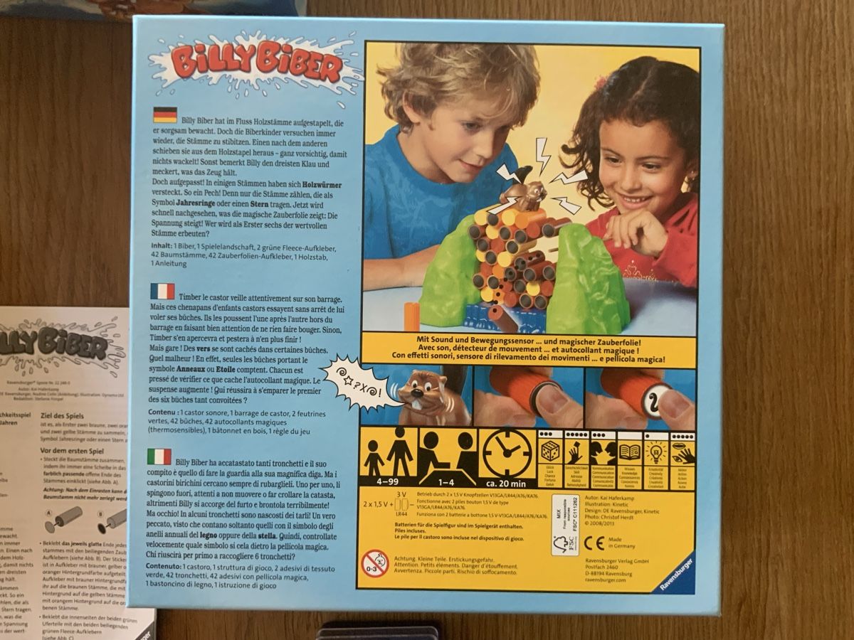 Ravensburger Spiele: BILLY BIBER VON RAVENSBURGER – Gebraucht aus Reichenbach im Kandertal von Cellobello11 1