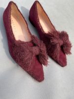 Unützer Wildleder Ballerinas Gr. 38 Bordeaux  - Neu!