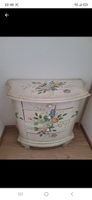 Kommode bemalte Blumenmuster 3 Schubladen