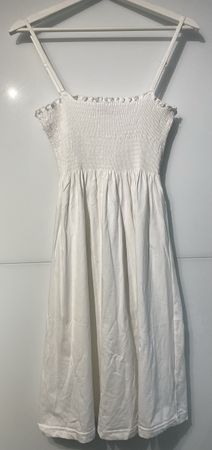 Weiss Sommerkleid Grösse M leicht gebraucht