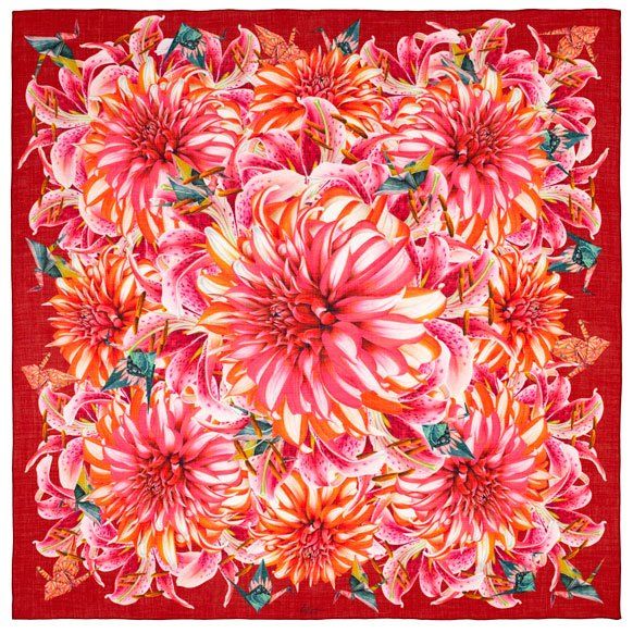 Fabric Frontline Foulard & Sciarpe: Kaschmirfoulard Dahlia – Nuovo (secondo la descrizione) da Zürich venduto da Poppy108 1