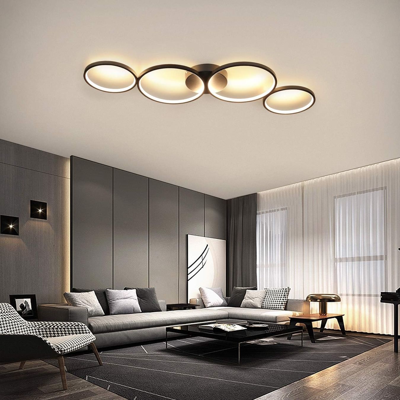 Lampadari & plafoniere: LED Deckenlampe Modern 4 Flammig in Ringoptik Deckenleuchte – Nuovo e nell'imballaggio originale da Zürich venduto da Novamart 1