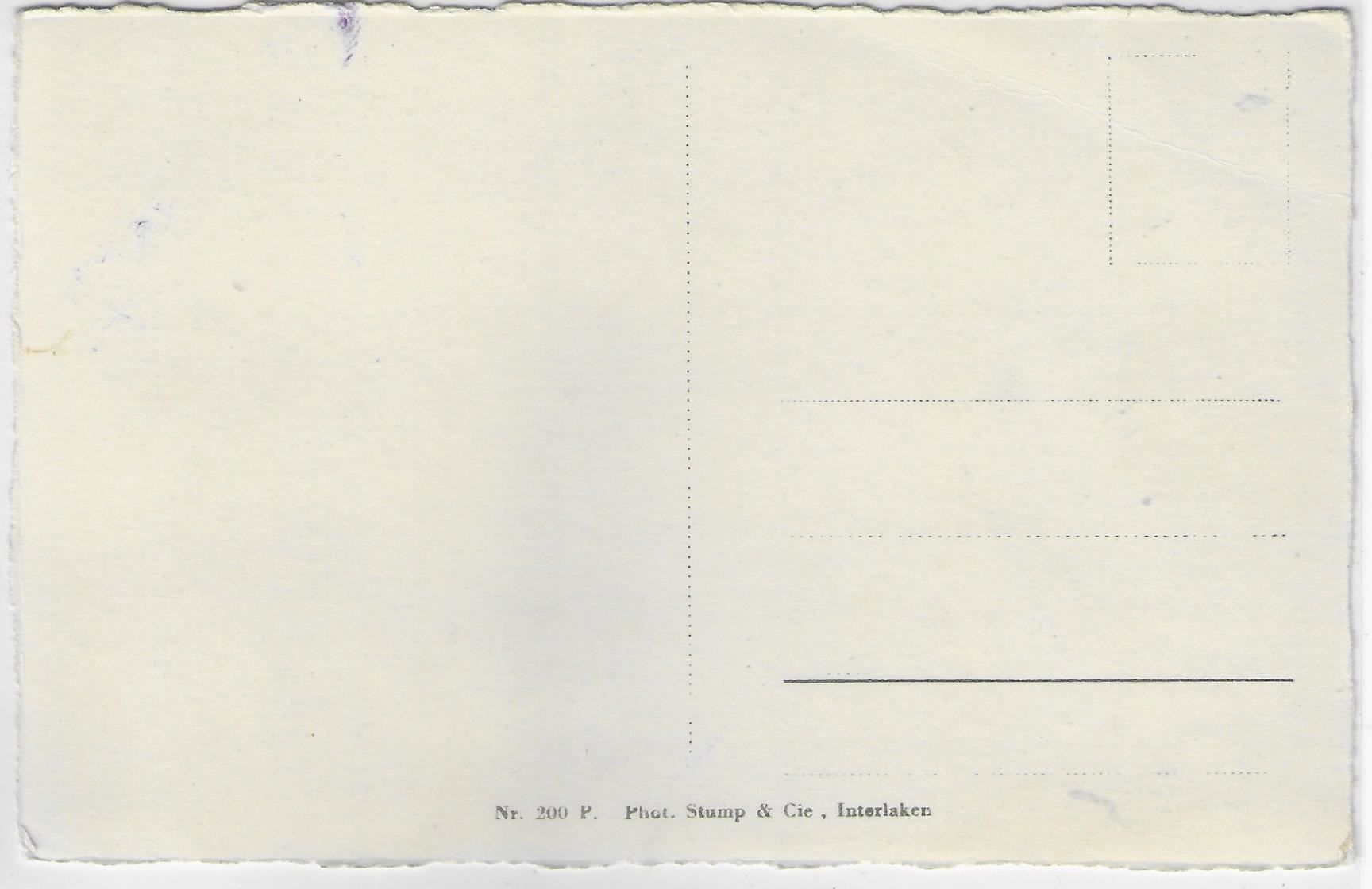 Cartoline postali: Interlaken - Die Jungfrau – Usato da Ettingen venduto da Kartenplanet 1