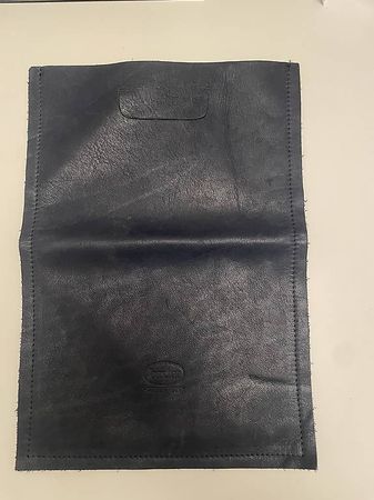 Borsa pelle blu