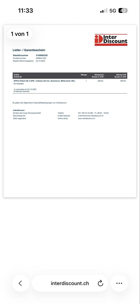Apple Smartwatch: APPLE Watch SE 3 GPS + Cellular 40 mm, Aluminium, Mitternach – Gebraucht aus Aesch BL von ili23_yg5k 9